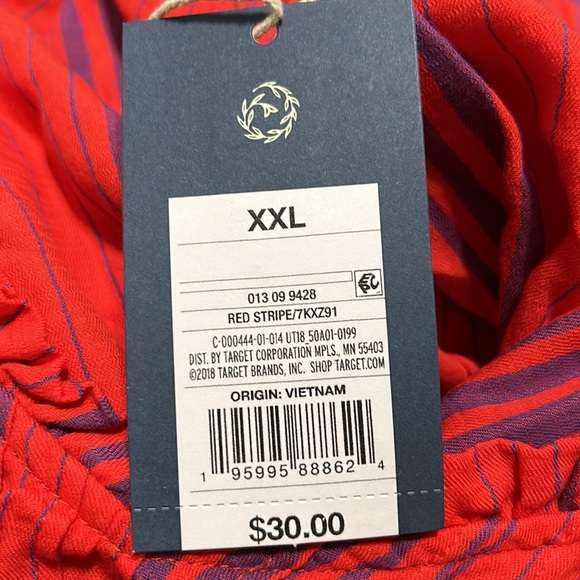 Universal thread red stripe cross strap dress - Picture 5 of 7